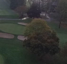 Greens and bunkers at York Golf Club